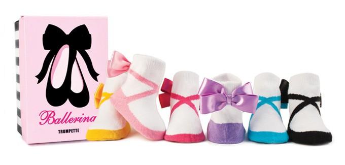 Box of Socks (Ballerina w/ Satin Bow) - click to enlarge Box of Socks (Ballerina w/ Satin Bow)