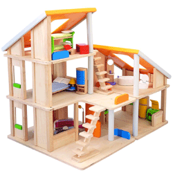 Chalet Dollhouse With Furniture - click to enlarge Chalet Dollhouse With Furniture