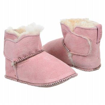Baby Bootie Contrast (Pink/Chocolate)