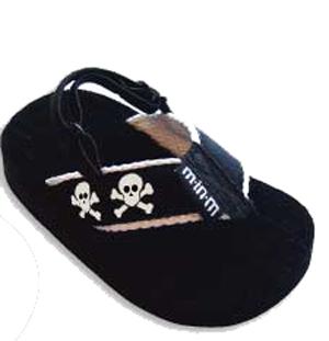 Flip Flop/Skulls-Black