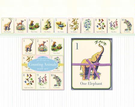 Counting Animals 1-10 Wall Cards
