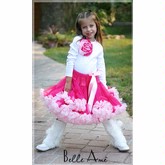 Belle Ame Raspberry with Light Pink Pettiskirt