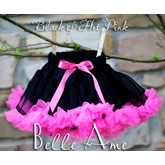 Belle Ame Newborn Pettiskirt (Black/Pink)