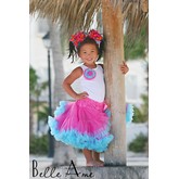Belle Ame Pettiskirt (Lipstick Pink/Turq)