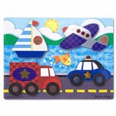 Melissa and Doug Touch and Feel Puzzle/Vehicles