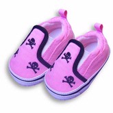 Me-In-Mind Skull Slip-On Pink/Black