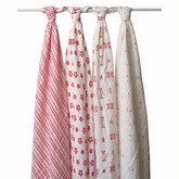 Aden and Anais Muslin Swaddling Wrap/Princess Poise-4 Pack