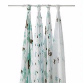 Aden and Anais Muslin Swaddling Wrap/Little Man-4 Pack