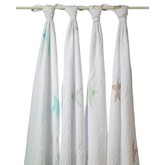 Aden and Anais Muslin Swaddling Wrap (Super Star Scout)-4 Pack