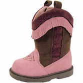 Trimfoot Pink Western Boot w/ Fringe