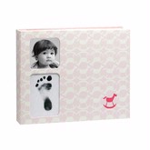 Pearhead Pink Rocking Horse Babybook