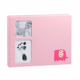 Pearhead Pink Elephant Babybook