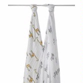 Aden and Anais Muslin Swaddling Wrap/Jungle Jam-2 Pack