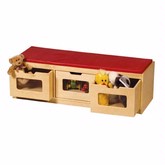 Guidecraft Easy-View Storage Bench