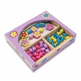 Melissa and Doug Flower Power Wooden Bead Set