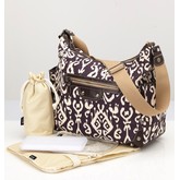 OiOi Ikat Tapestry Hobo-Chocolate