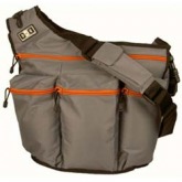 Diaper Dude Grey with Orange Zippers