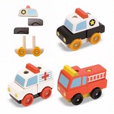 Melissa and Doug Stacking Emergency Vehicles