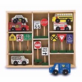 Melissa and Doug Vehicles and Traffic Signs