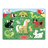 Melissa and Doug Neighborhood Pets Peg Puzzle