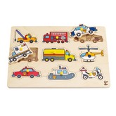 HaPe Emergency Vehicles Peg Puzzle