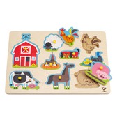 HaPe Farm Animals Peg Puzzle