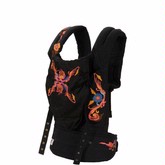 Ergo Baby Carrier Organic Baby Carrier-Black/Embroidery