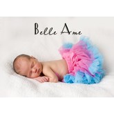 Belle Ame Pettiskirt (Lipstick Pink/Turq)