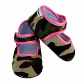 Baby Bella Maya BOOTIES: GIRL BOOTIES (Daddy Camo/Pink)