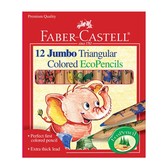 Faber-Castell Short Jumbo Triangular Colored EcoPencils