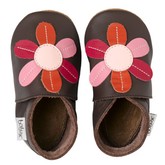 Bobux Soft Sole Shoe (Choc Flower)