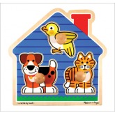 Melissa and Doug Jumbo Knob House Pets Puzzle