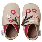 Bobux Soft Sole Shoe (Beige Blossom Flowers)