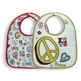 O.R.E Mini Bib Gift Set (Peace Love)
