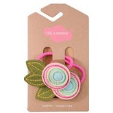 Lily and Momo Ponytail Holder- Blossom
