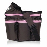 Diaper Dude Brown Diaper Diva with Pink Zippers