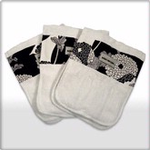 Bebe au Lait Burp Cloths-3 Pack
