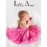 Belle Ame Newborn Pettiskirt (Lipstick Pink)