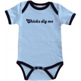 Urban Smalls Chicks Dig Me Onesie