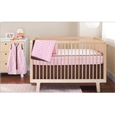 Skip Hop No Bumper-Complete Sheet Bedding Set (Pink Lattice)