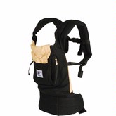 Ergo Baby Carrier Baby Carrier-Black w/ Camel Lining