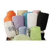 My Blankee Small Dot Velour or Plush Fuzzy Blankets-14X17