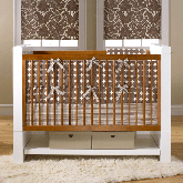 Dwell Studio Infant Crib Set/Chocolate Dots