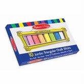 Melissa and Doug 10 Jumbo Triangular Chalk Sticks