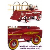 American-Retro Fire Truck Pedal Car