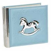 Elegant Baby Photo Album/Blue Rocking Horse