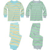 Under the Nile Rugby Stripe Baby Long Johns