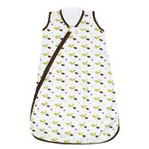 JJ Cole Collections wearable blanket (green birds)