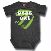 Small Plum Bamboo Organics Peas Out Bodysuit