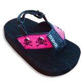 Me-In-Mind Flip Flop/Skulls-Pink